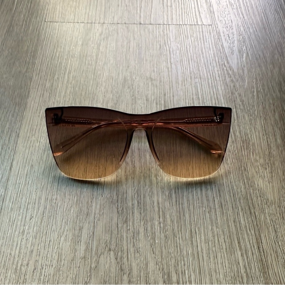 Quay Australia Elegant Brown Gradient Sunglasses